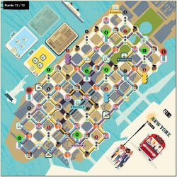 Get on Board – New Yorker Stadtkarte bei Spielende (BGA)