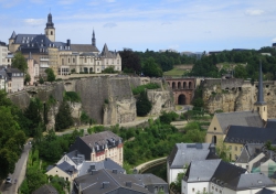 Stadtmauer und Kasematten von Luxemburg.