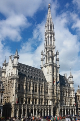 Das gotische Rathaus in Brüssel.