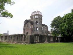 Der Atomic Bombe Dome in Hiroshima.