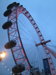 Das London Eye.
