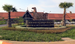 Ankunft in Siem Reap, Kambodscha.
