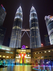Petronas Towers in Kuala Lumpur.